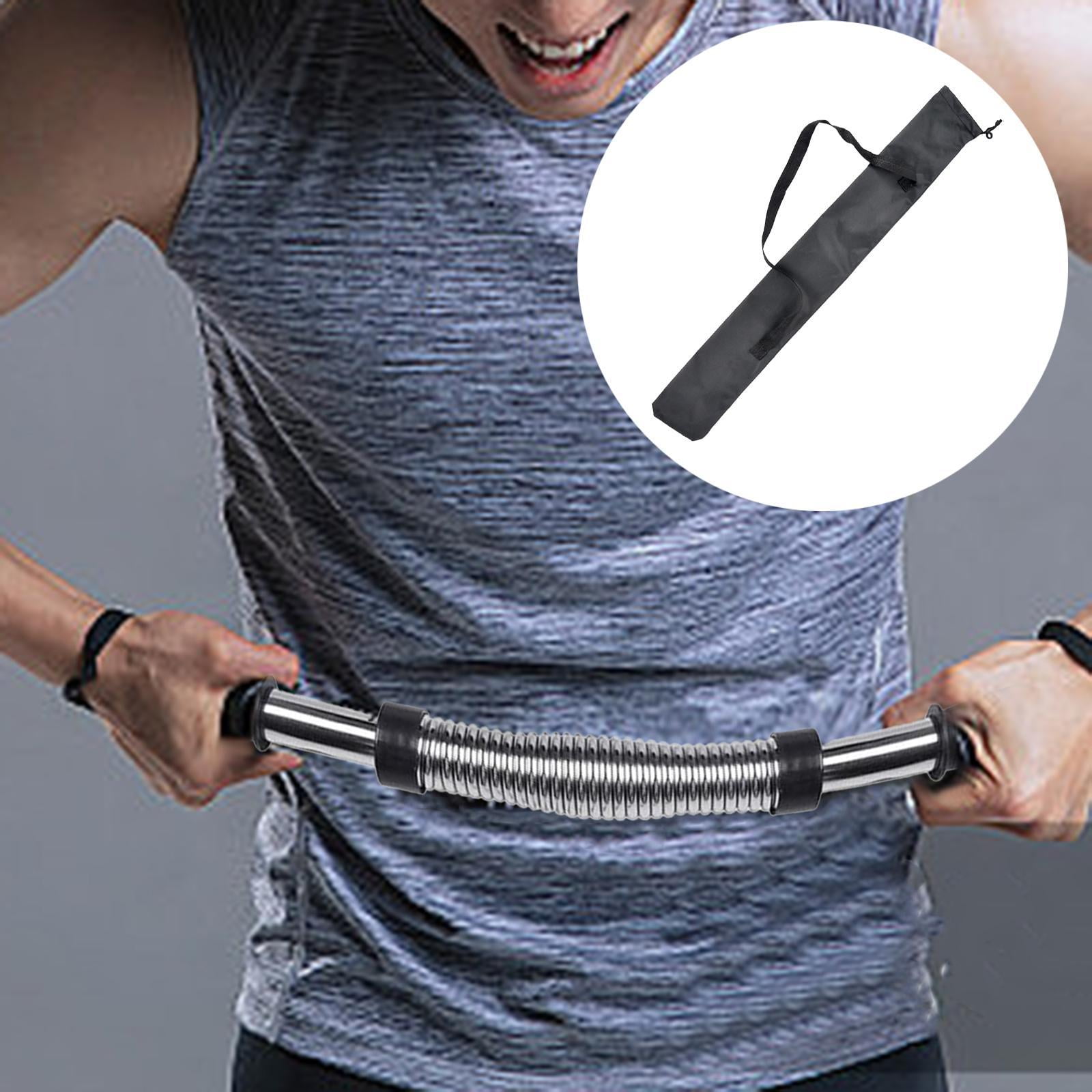 GARENDE Power Bar Chest Expander Fitness Muscle Training Upper Body Exercise 40kg Black 60cm