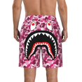 Mens Camouflage Bape Shark Swim Trunks With Compression Liner Men Beach