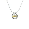 thumbnail image 2 of Delight Jewelry Silvertone Yellow School Bus Side Silvertone Grandmother Ring Charm Necklace, 18", 2 of 4