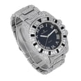 thumbnail image 2 of Baguette Cut Diamond Crystal Bling'ed Out Mens Watch - No Reasonable Doubt This is The Timepiece to Flaunt The Wealth - ST10372 (ST10414Silver Metal Blk Combo), 2 of 3