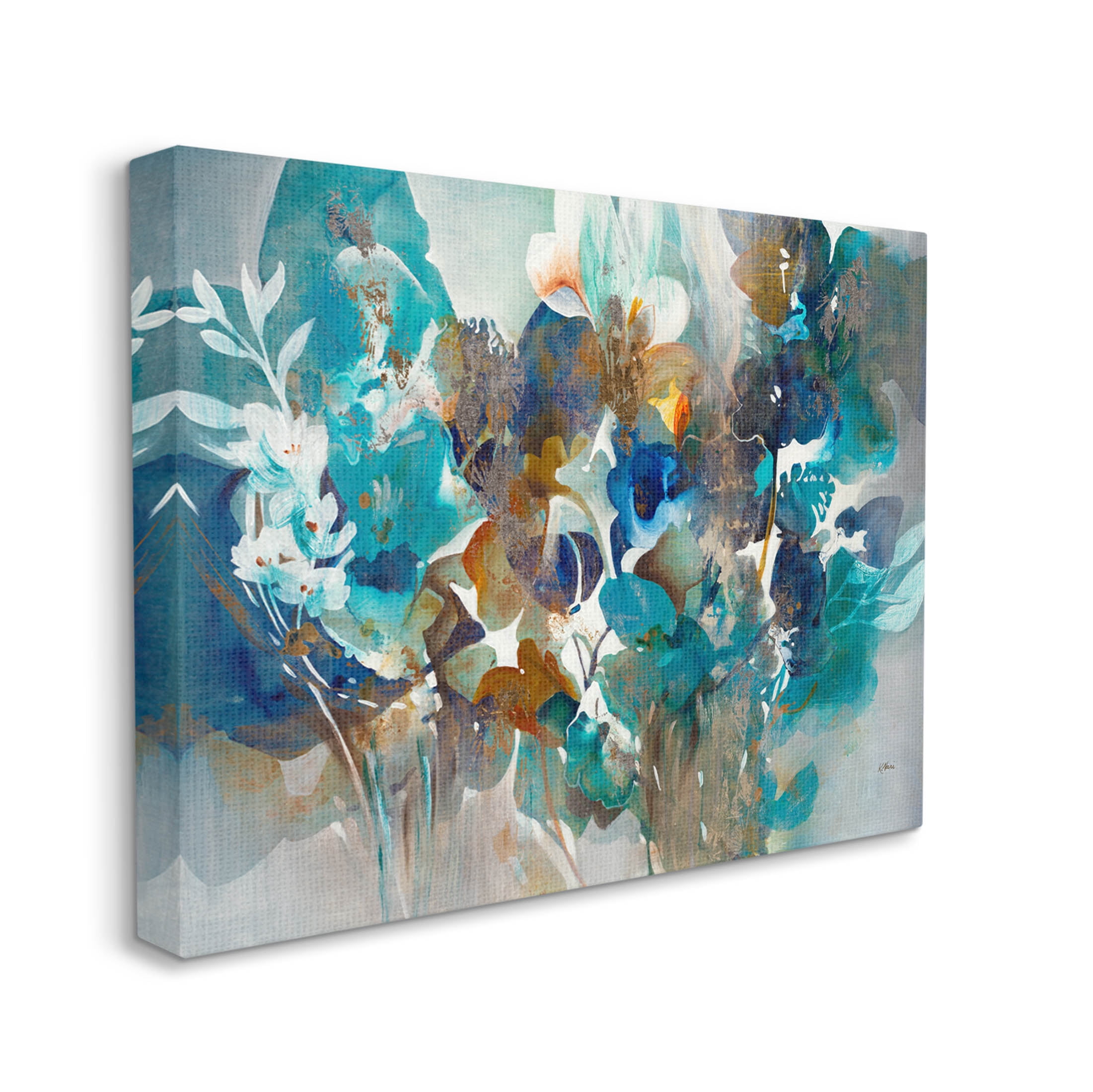 Stupell Industries Mixed Floral Petals Arrangement Painting Gallery Wrapped Canvas Print Wall Art, Design by K. Nari