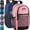 Assorted Unisex Pack, variant on 24 Pack Multipocket Reflective Backpacks with Front Zippered Pockets and Side Mesh Pockets in Dark Colors Pack