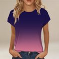 thumbnail image 2 of beishanbush Summer Sales Saving $10 Summer T Shirts Women's Blouse,Short Sleeve Neck Cute Trendy Summer Under $10, 2 of 4