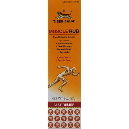 Rub 2 Ounce Cream - Fast Relief Muscle Rub Topical Analgesic Cream, 2 Ounce By Tiger Balm