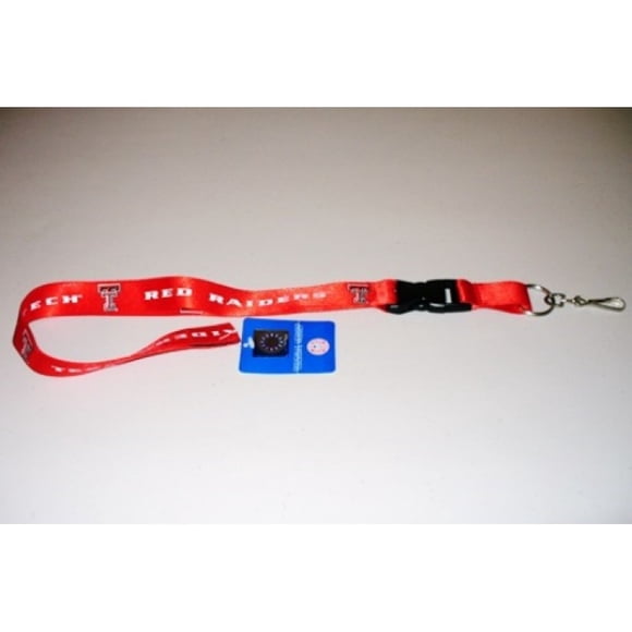 Texas Tech Red Lanyard With Velcro Safety Fastener