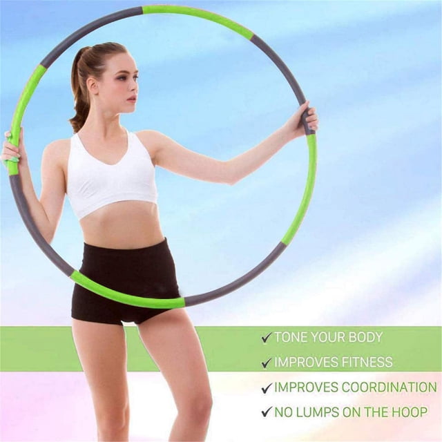 Txlixc Círculo de ejercicios para la cintura, 8 piezas extraíbles Accesorio para ejercicios para adelgazar y perder peso Txlixc Moda