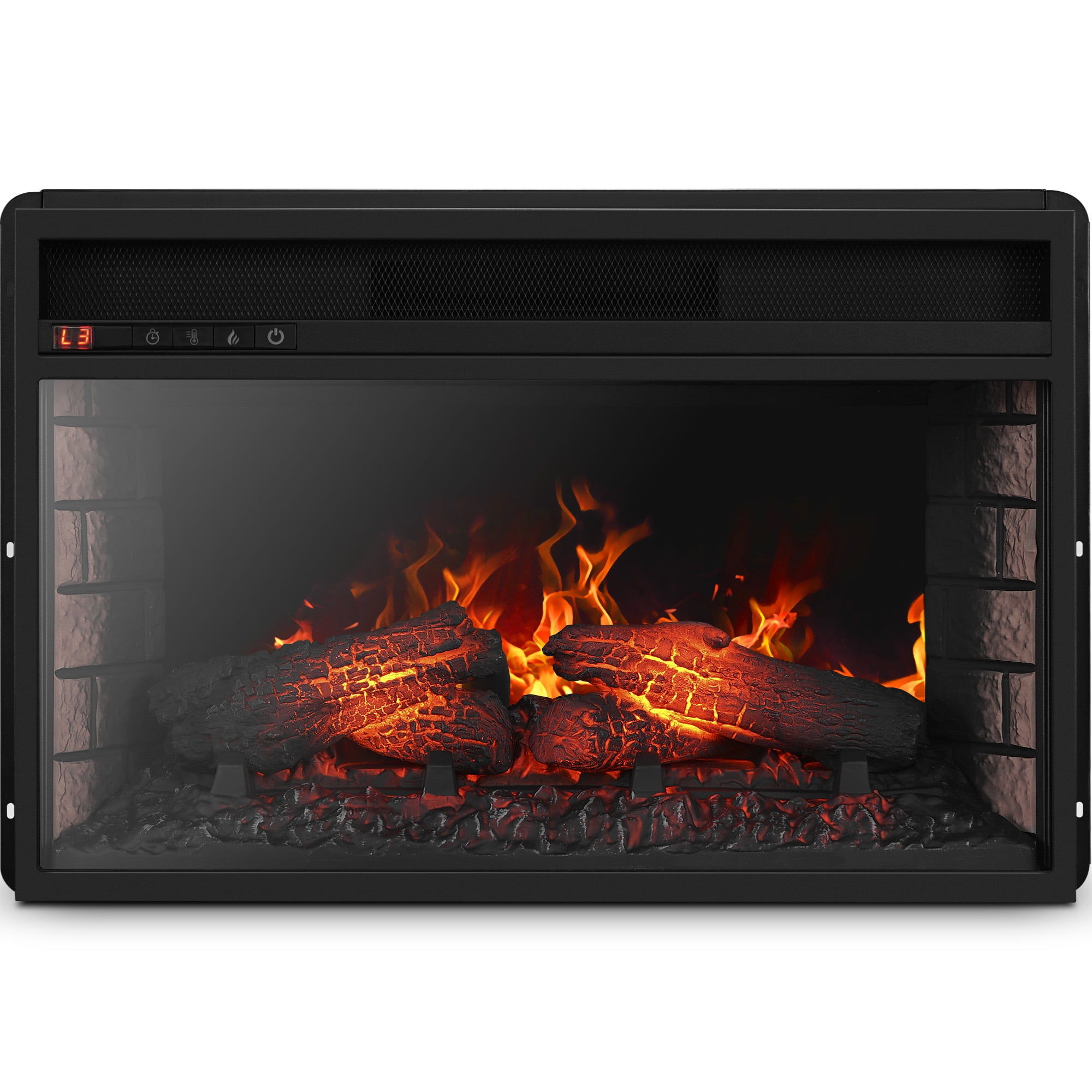 Belleze 26 Electric Fireplace Insert, Electric Fireplace Insert With Sound