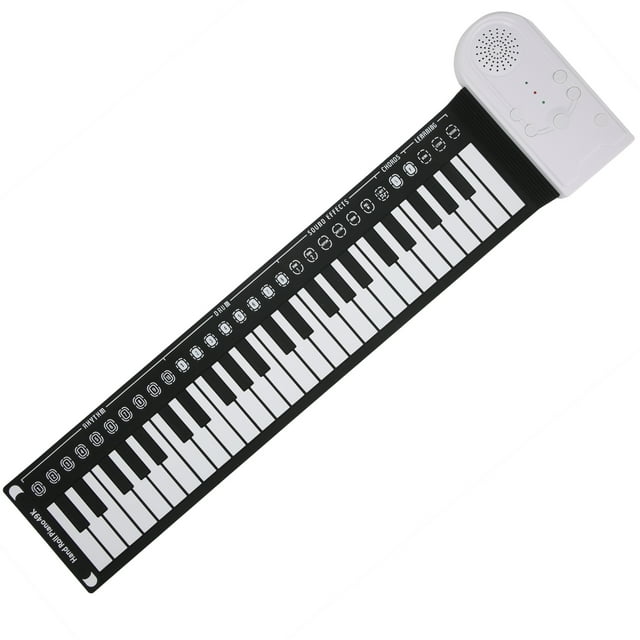 Rdeghly Clavier Électronique Musical 49 Touches Cadeau pour Enfants Orgues de Piano Électriques Rechargeable