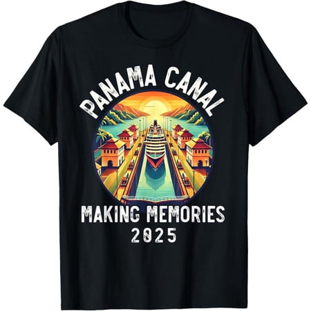 Vintage Panama Canal Cruise Panama For Group Cruising Together Family T-Shirt - Perfect Gifts For Everyone