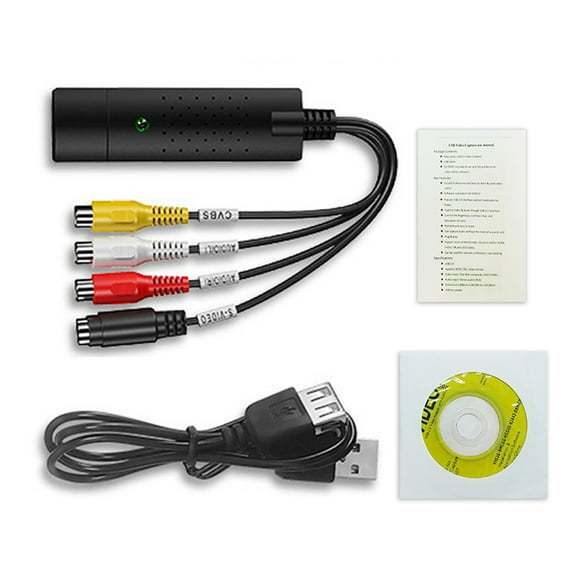 VHS to Digital Converter USB 2.0 Video Converter Audio Capture VHS Box VHS VCR TV to Digital Converter Support Win 7810