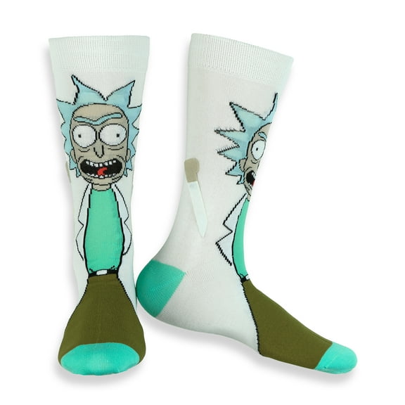 Rick and Morty Socks Men's Character Design 3D Arms Mid Calf Crew Socks 1 Pair