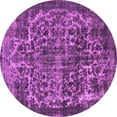thumbnail image 1 of Ahgly Company Indoor Round Oriental Pink Industrial Area Rugs, 7' Round, 1 of 4