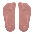 thumbnail image 1 of Calcetines invisibles de 2 dedos para mujer, regalo de cumpleaños para niña, fiesta de verano Rojo, 1 of 9