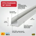 thumbnail image 3 of M-D Building Products 43336 36 in. White Vinyl CINCH® U-Shape Slide-On Under Door Seal, 3 of 8