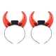 thumbnail image 1 of 2 diademas luminosas con cuernos de diablo LED, accesorio para disfraz de Halloween (rojas), 1 of 7