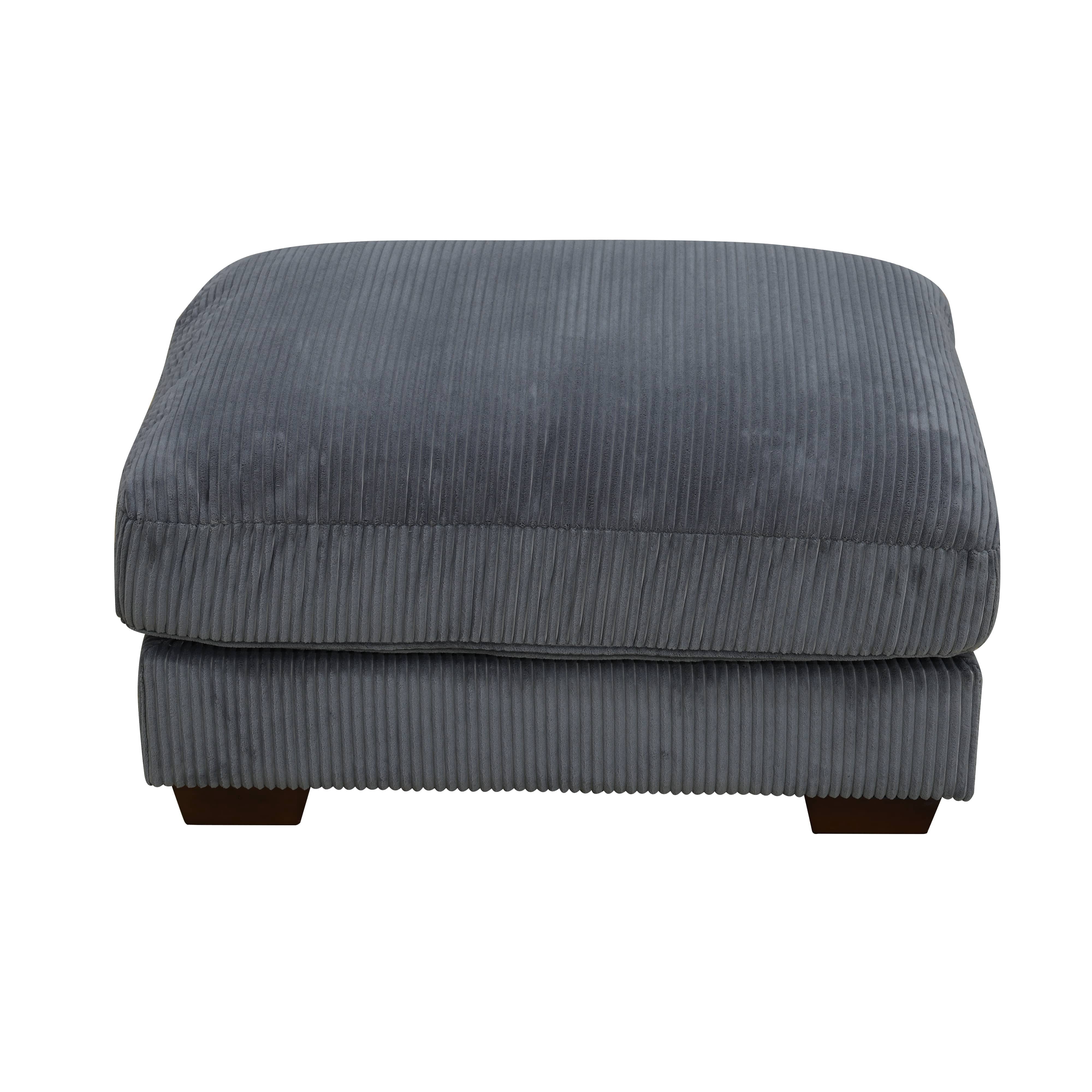 MAYEERTY Dark Gray Corduroy Living Room Sofa Set