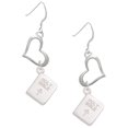 thumbnail image 1 of Delight Jewelry Silvertone Holy Bible Open Heart French Earrings, 1 of 4