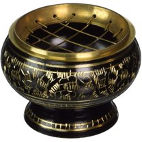 Brass Small Pooja Articles for poojan in Your Home Office or Temple Traditional Indian puja and Gift Items (Burner) Visit the PARIJAT HANDICRAFT Store 4.0