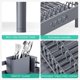 thumbnail image 5 of Toolf Escurridor De Platos Con Escurridor, Estante Extensible Para Encimera De Cocina, Escurridor De Platos Expandible, Colador De Platos, Estante De Almacenamiento Plegable Para Encimera De Hogar Con, 5 of 5