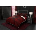 thumbnail image 2 of Couette Ou Duvet Araignée Noire, Housse de Lit Gothique, Décor de Chambre Rouge, Très Grand,, 2 of 7