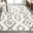 thumbnail image 5 of JONATHAN Y MOROCCAN HYPE 5 x 8 Area Rug, Deia Moroccan Style Diamond Shag - White/Gray, MOH401A-5, 5 of 10