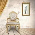 thumbnail image 3 of Koetsier, Albert 12x24 Gold Ornate Wood Framed with Double Matting Museum Art Print Titled - White Lilies in Blue, 3 of 4