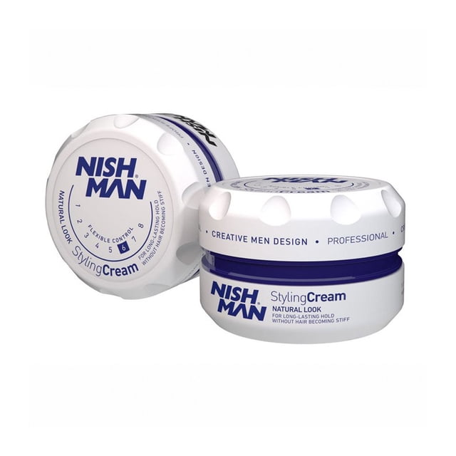 Crema de peinado Nishman N6 para cabello hidratado, suave y brillante