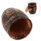 thumbnail image 3 of Porta utensilios de madera retro: organizador de cubiertos y cubiertos para encimera de cocina - Cubo de almacenamiento con forma de barril para lápices, bolígrafos, palillos, cucharas y tenedores., 3 of 6