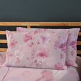 thumbnail image 3 of Flower Fitted Sheet Set with Pillowcase 3D Rose Printed Bedding Set Home Bedroom Decor,Queen (60"x80"), 3 of 5