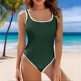 thumbnail image 2 of EHRWE One Piece Swimsuit Women 2025 Ladies U Neck Swimsuits Wrap Tie Bathing Suit High Waisted 1 Piece Swimsuit Sexy Swimwear, 2 of 5