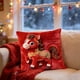 thumbnail image 4 of Funda de almohada con estampado de caballos de 45 x 45 cm | Funda de almohada decorativa de algodón con cremallera oculta para sofá, cama y decoración del hogar | Tejido suave y transpirable para, 4 of 6