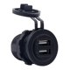 thumbnail image 4 of de Coche 24W 4.8A Dual USB Adaptador Automóvil Luz azul, 4 of 9