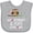 AC-Heather Grey, variant on Inktastic Grammy and Pops Love Me Owl Girls Baby Bib