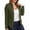 Army Green, variant on Stamzod Lightweight Cardigans for Women Solid Color Business Casual Work Long Sleeve Cropped Cardigan Open Front Cardigan Sweaters for Women White S