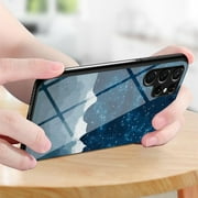 Dazzling Glass Starry Sky Pattern Phone Case for Xiaomi MI Poco M5 M4 / M5 M4 M3 Pro, Light and Thin Full Protective Shell, Unique Colored Back Cover(Purple,M4 Pro 4G)