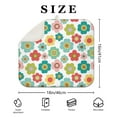 thumbnail image 4 of Pioneer Flower Floral Print Pattern Kitchen Dish Drying Mat 1 Pack, Ultra Absorbent Microfiber Drainer Mat, 16"x18", 4 of 6
