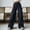 New-Black, variant on PNTUTB Pants for Women Stylish Versatile Solid-Color Straight-Leg Pants Casual Loose Breathable Workwear Pants with Multiple Pockets