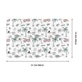thumbnail image 5 of Hawaii Palm trees flip flops Front Door Mat, Indoor Mats for Bedroom Bathroom Kitchen, Floor Mat Non-Slip, Soft Carpet Floor Cover Machine Washable Entryway Mat - 20x31.5in, 5 of 5