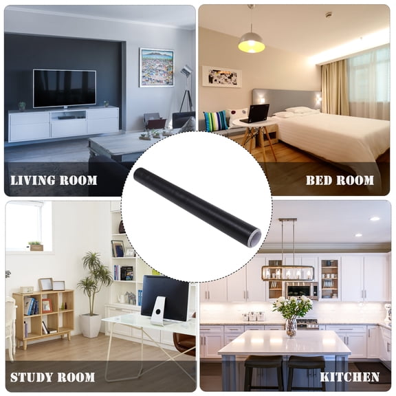 AURARMLET Black Peel and Stick Table Sticker Cover for Cabinets, Countertops, Walls - Protector