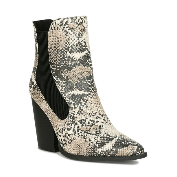 crimson elastic gore booties