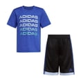 thumbnail image 3 of Adidas SEMI LUCID BLUE Little Boys 2-pc. Short Set, US 6, 3 of 4