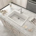 thumbnail image 2 of TOBILI 33" Large-capacity Multifunctional Dual-mount Design Fireclay Kitchen Sink, 2 of 9