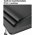 thumbnail image 3 of Leather Laptop Bed Tray Table, Adjustable Laptop Stand with Removable Stopper, Portable Lap Desks with Foldable Legs, Notebook Stand Breakfast Reading Desk for Sofa Couch((Medium, Black), 3 of 16