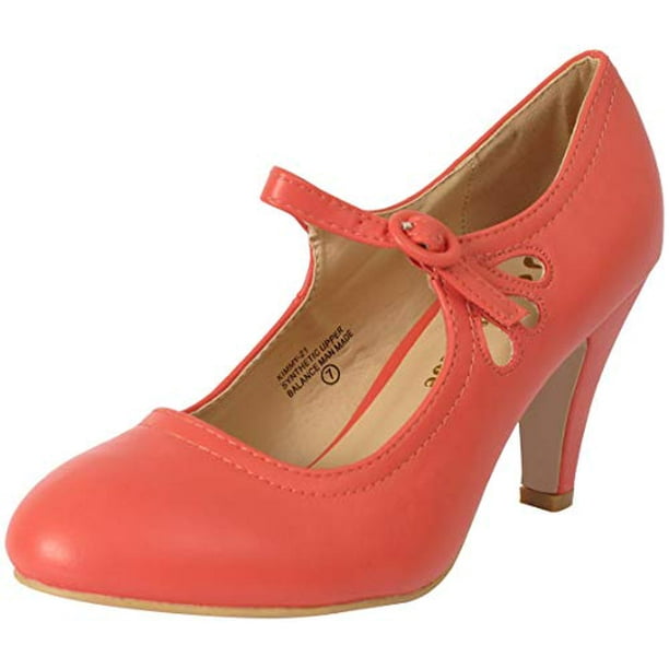 Chase & Chloe Chase & Chloe Kimmy21 Coral Synthetic Chase & Chloe Chase & Chloe Kimmy21 Coral Synthetic