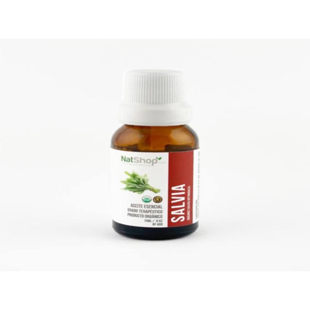 ACEITE ESCENCIAL DE SALVIA, 100% ORGÁNICO Natshop ACEITE ESCENCIAL DE SALVIA, 100% ORGÁNICO