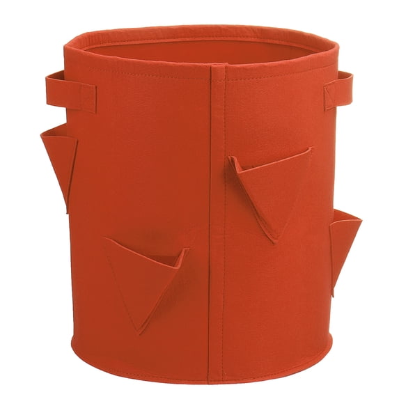 1/2 Planting Bag, Plant Planting Bag Garden Flower Planter, Flower Pot With Handle Made Of Breathable Non-Woven Fabric, Used For Courtyard, Small Garden, Balcony, Sun Room