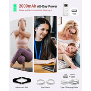 Red Light Therapy for Face, 4 Modes Led Face Mask Light Therapy with Travel Bag, 850NM near Infrared, 5 Brightness Levels Red Light Mask for Facial Skincare