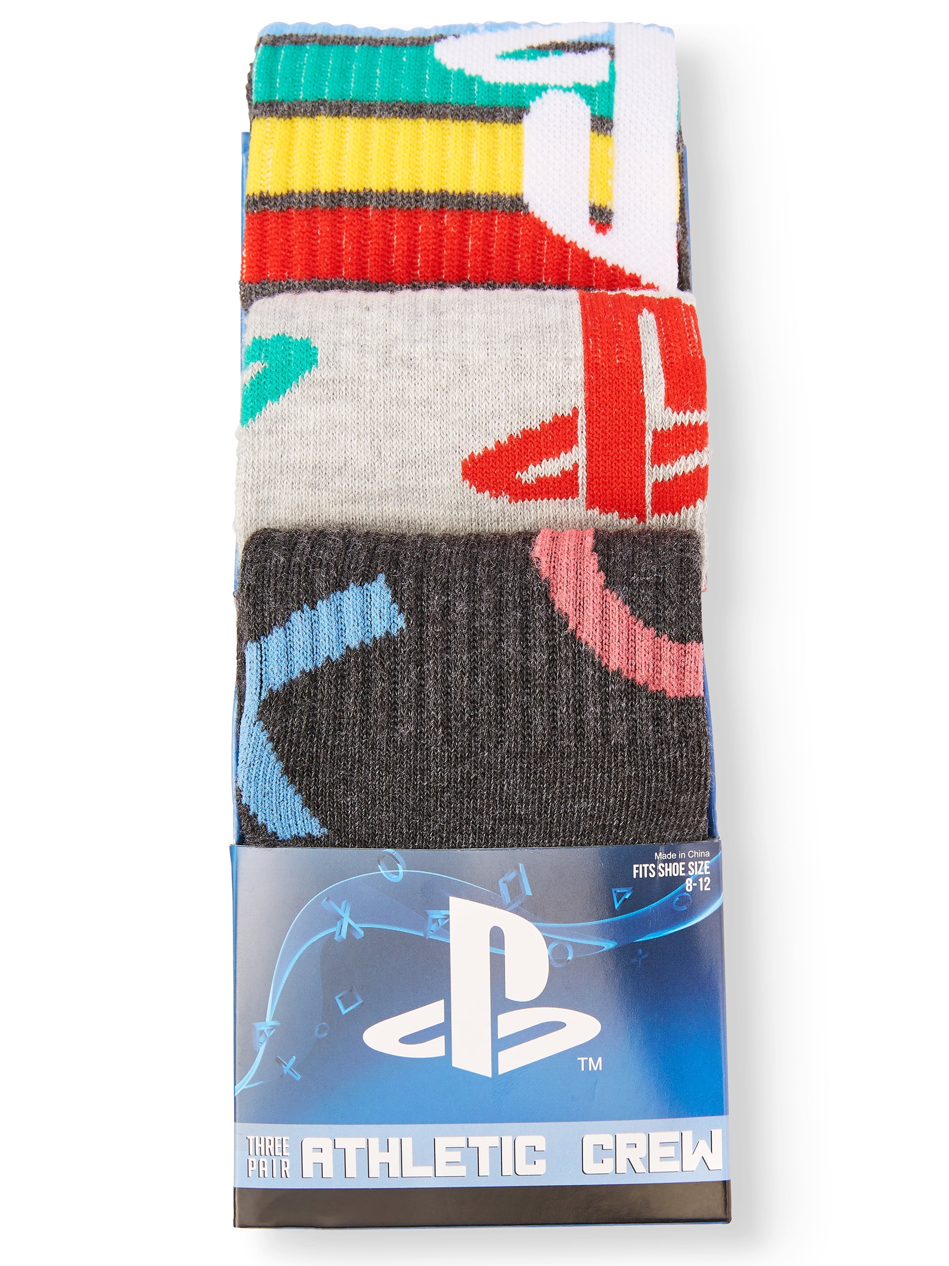 3 x Grey//Black Ankle Socks For Boys PLAYSTATION