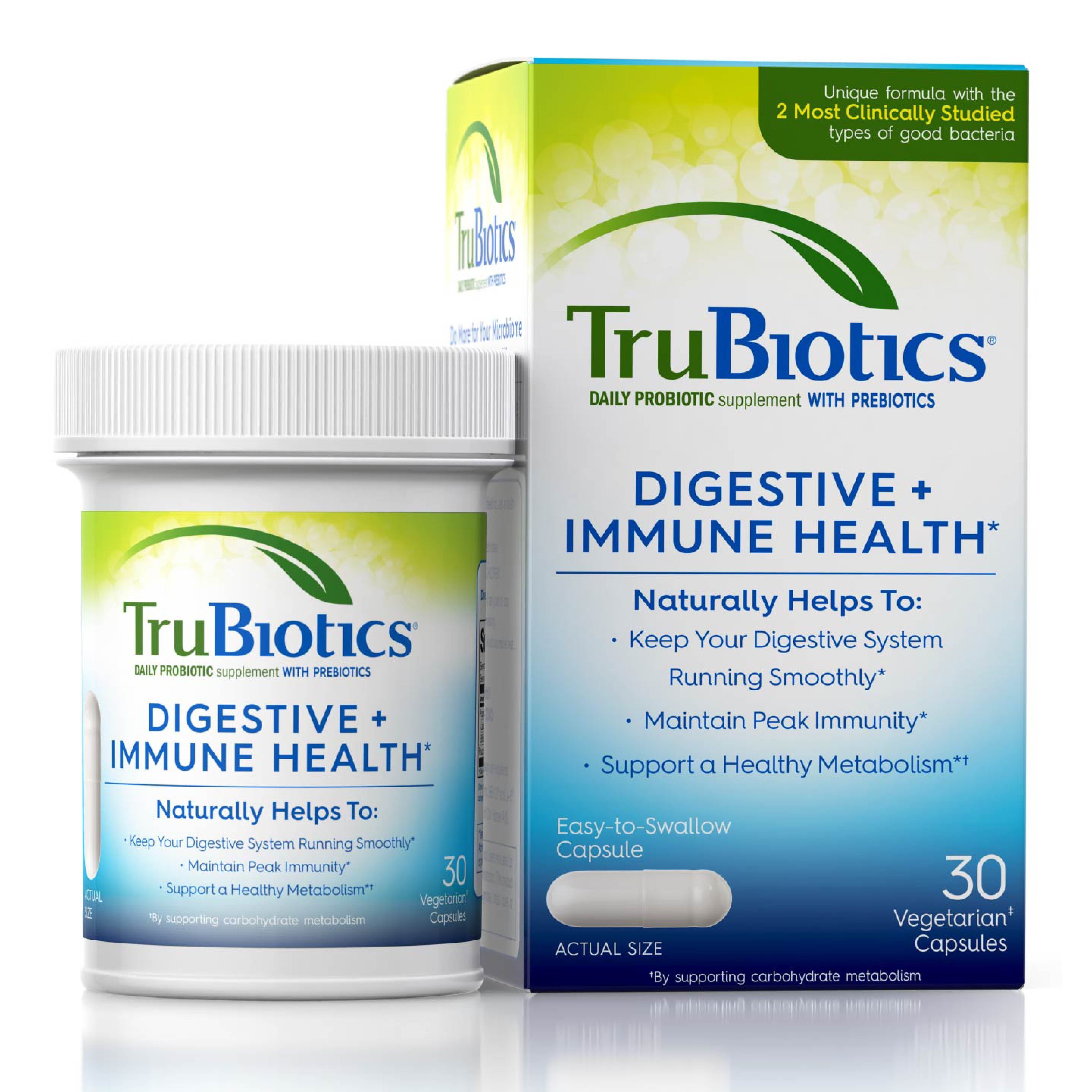 One A Day TruBiotics, Daily Probiotic Supplement for Digestive Health, 30-Capsule Box
