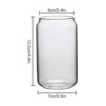 thumbnail image 2 of 2pcs Drinking Glasses Can Cup Cold Drink Cup/glass Can Cup/milk Cup+ Glass Straw, 2 of 5
